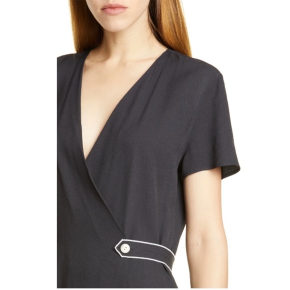 Rag & Bone Tabitha Short Sleeve Black Mini Dress - Picture 8 of 16